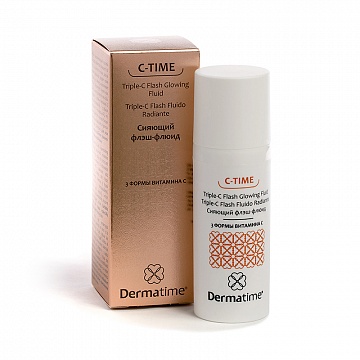 C-TIME Triple-C Flash Glowing Fluid (Dermatime) – Сияющий флэш-флюид / 3 формы витамина С